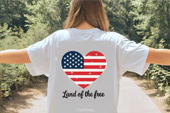 American Flag Heart Clipart Bundle 2 - CraftNest - Digital Crafting and Art