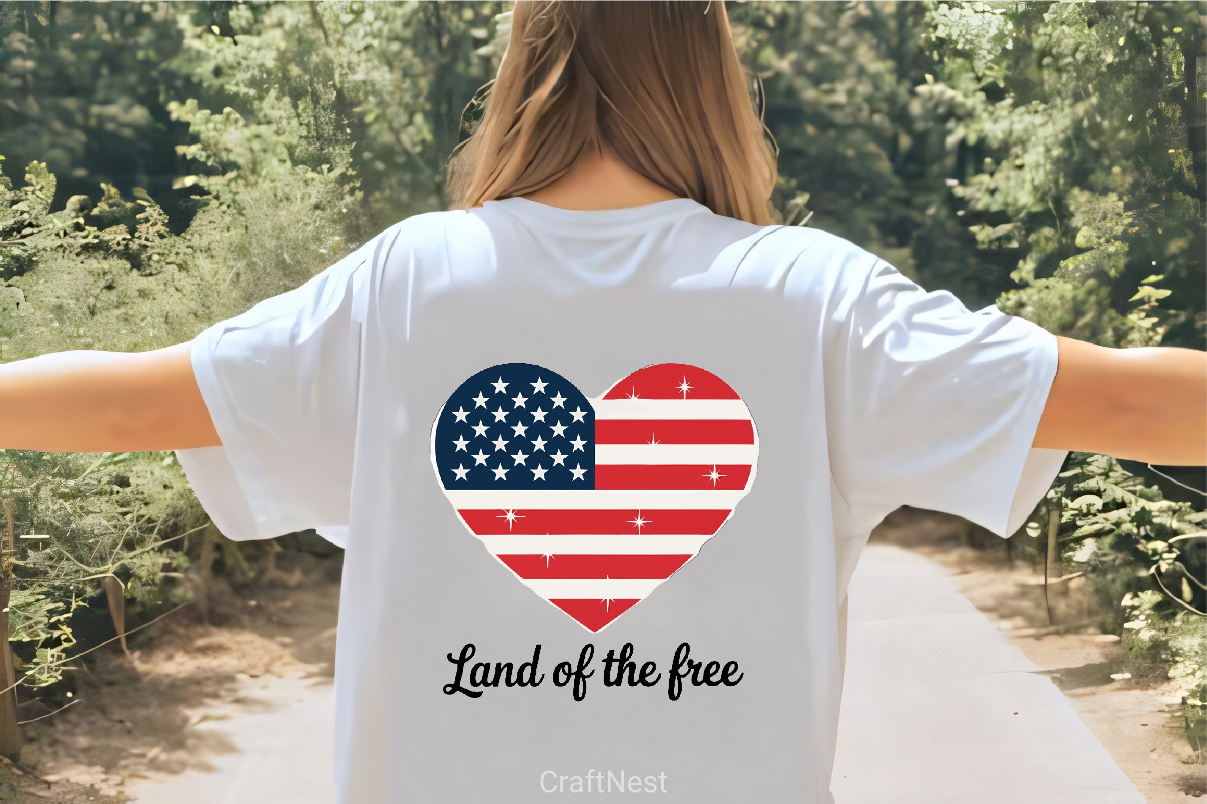 American Flag Heart Clipart Bundle 2 - CraftNest - Digital Crafting and Art