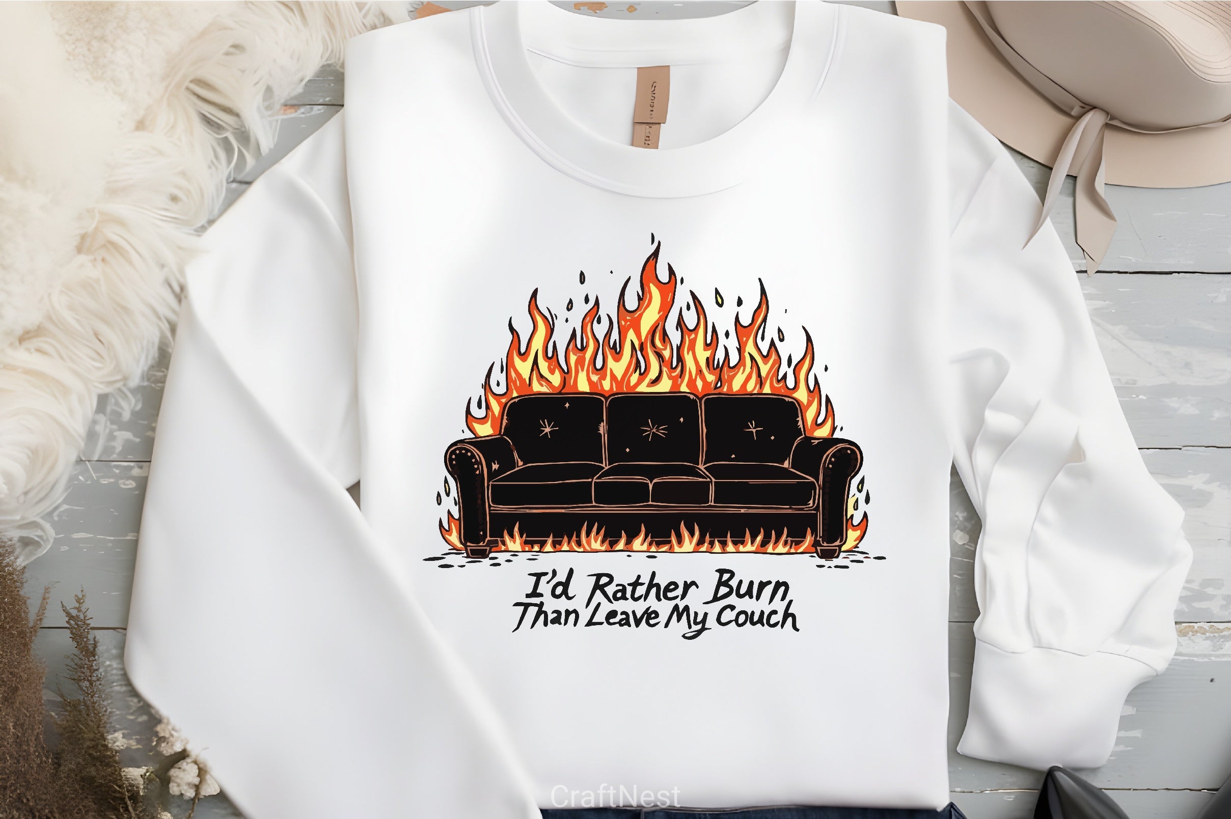 Burning Couch Fire WV Clipart Bundle - CraftNest - Digital Crafting and Art