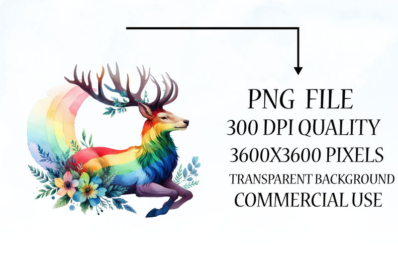 Rainbow Animals Clipart Bundle 2 - CraftNest - Digital Crafting and Art