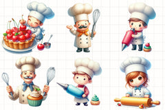 Pastry Chef Clipart Bundle - CraftNest - Digital Crafting and Art