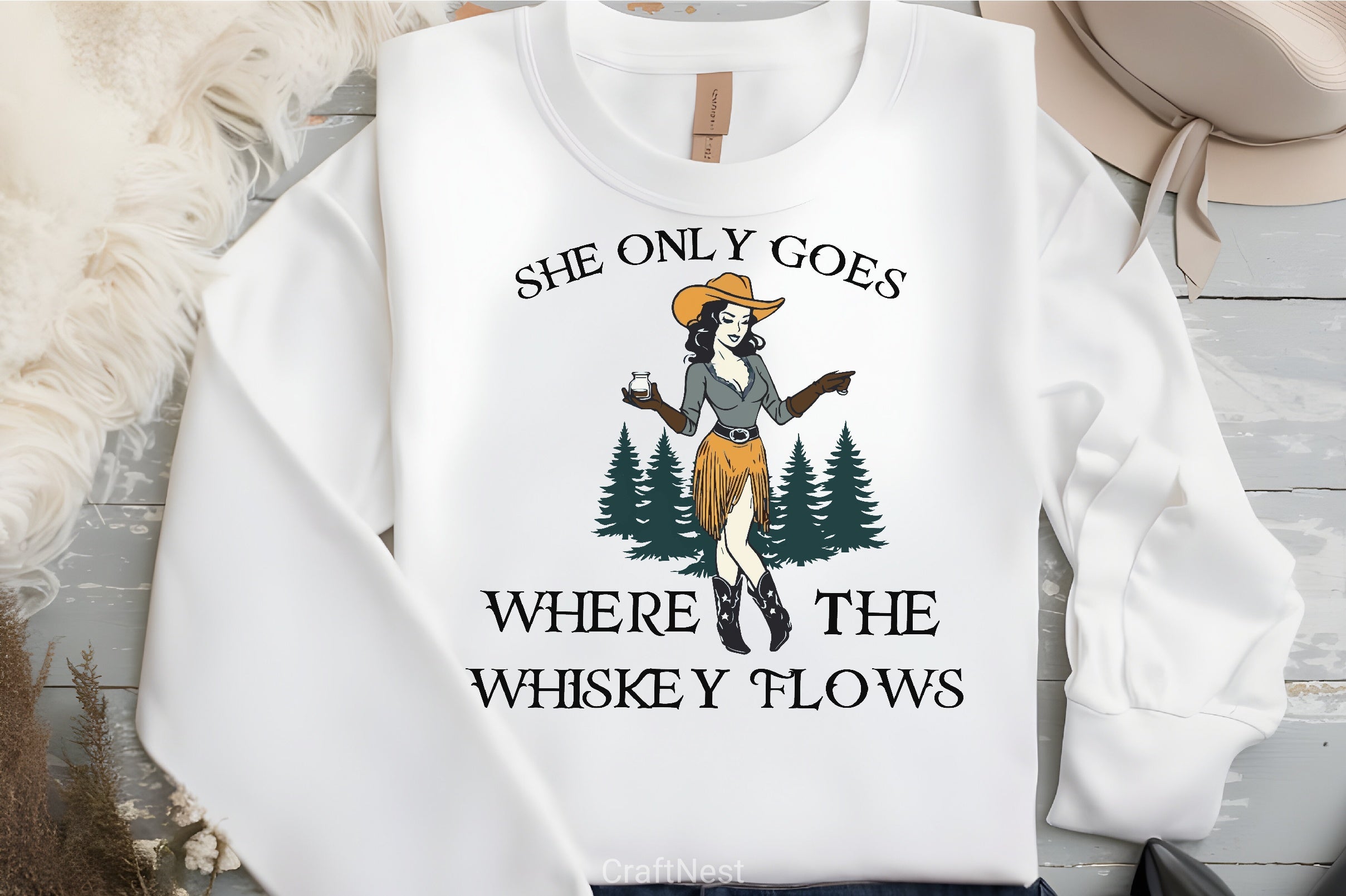 Whiskey Cowgirls Clipart Bundle - CraftNest - Digital Crafting and Art