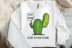 Free Hugs Cactus Clipart Bundle - CraftNest - Digital Crafting and Art