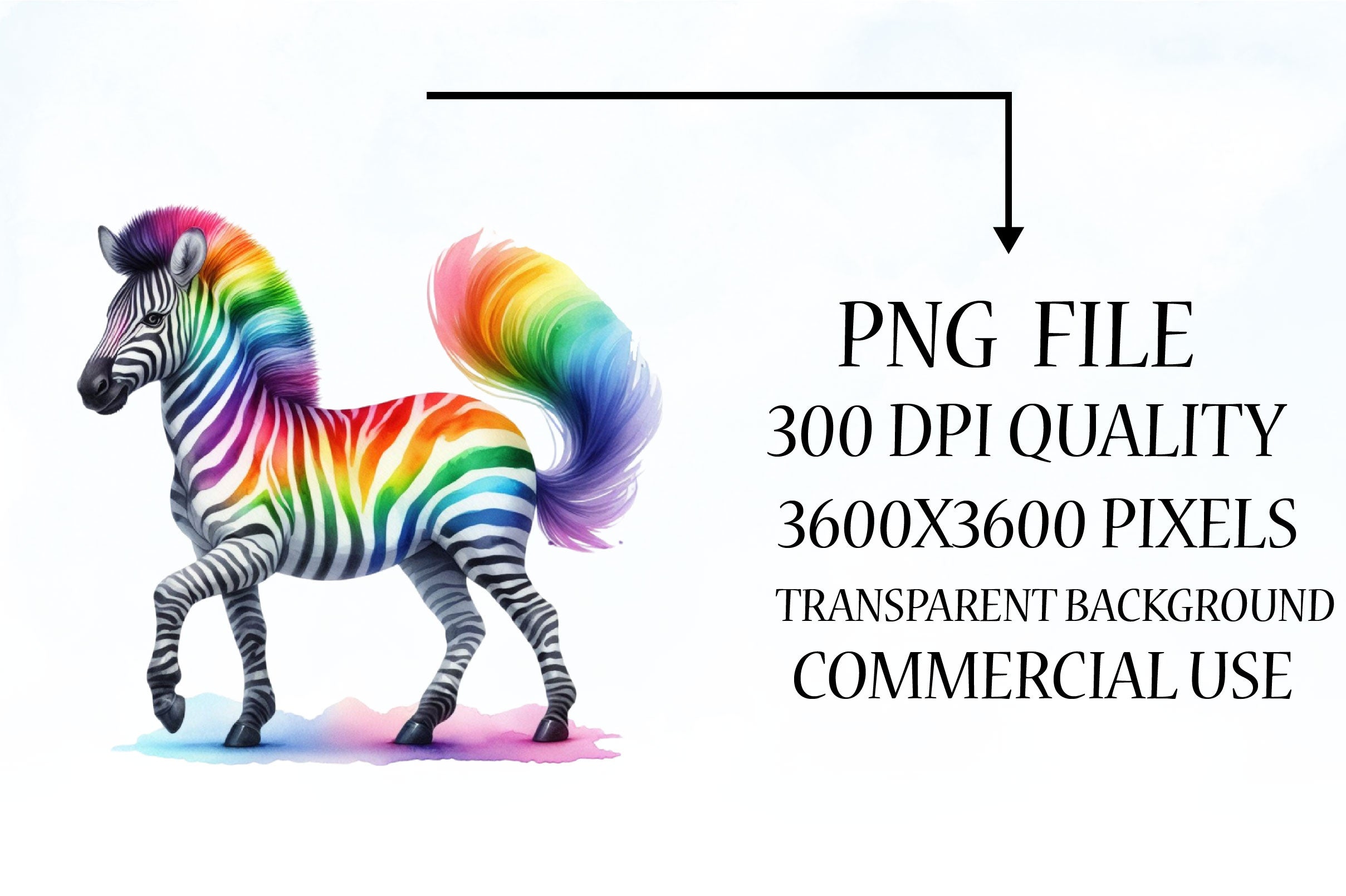 Rainbow Animals Clipart Bundle 1 - CraftNest - Digital Crafting and Art