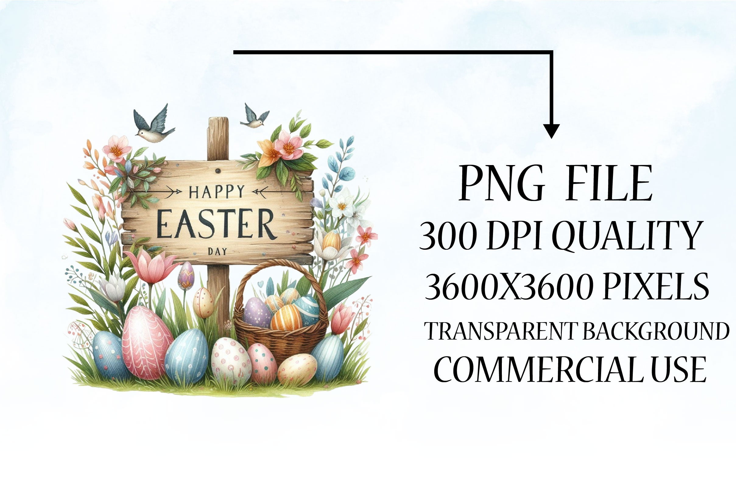 Happy Easter Day Clipart Bundle 2 - CraftNest - Digital Crafting and Art