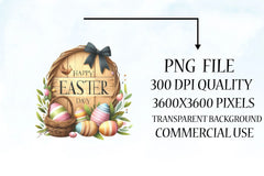 Happy Easter Clipart Bundle 8 - CraftNest - Digital Crafting and Art