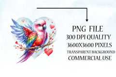 Bird Valentines Clipart Bundle 2 - CraftNest - Digital Crafting and Art