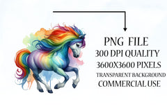 Rainbow Animals Clipart Bundle 20 - CraftNest - Digital Crafting and Art
