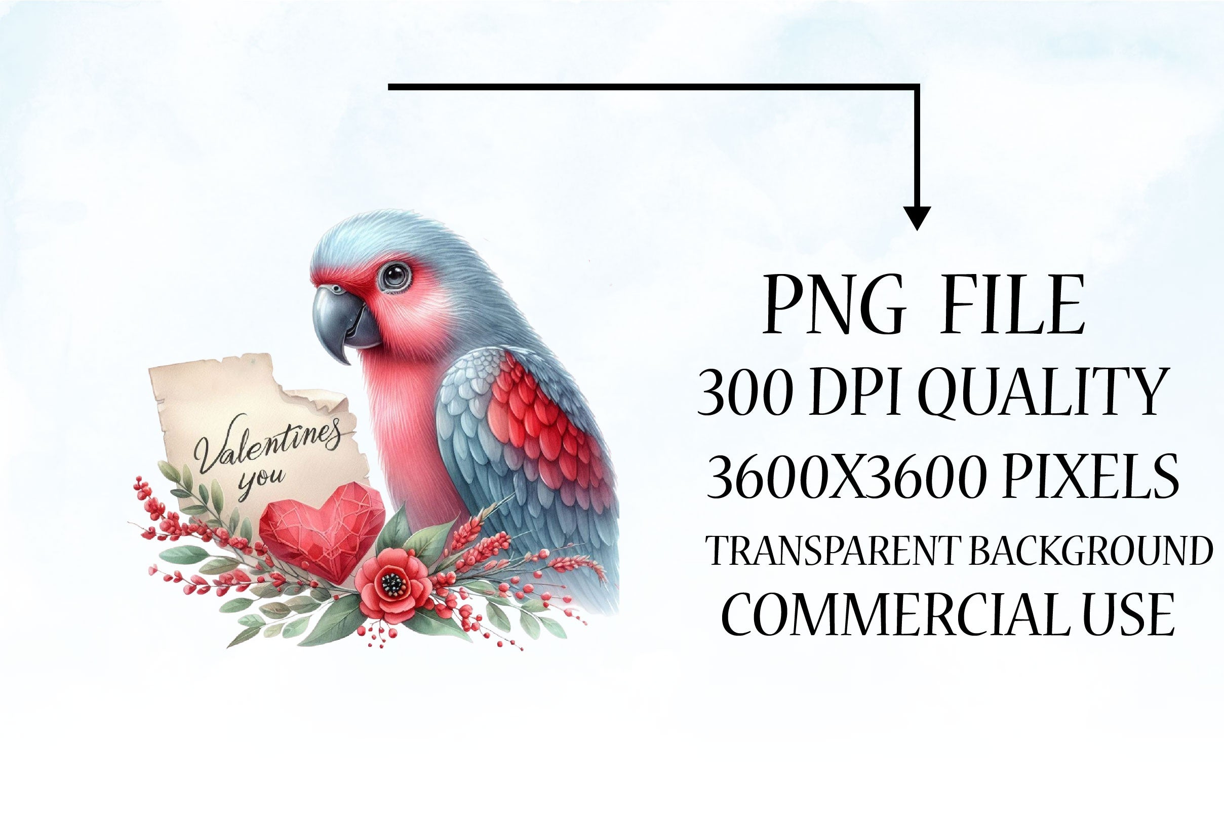 Bird Valentine Clipart Bundle  6 - CraftNest - Digital Crafting and Art
