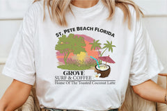 Surf & Coffee T Shirt Design Bundle - CraftNest - Digital Crafting and Art