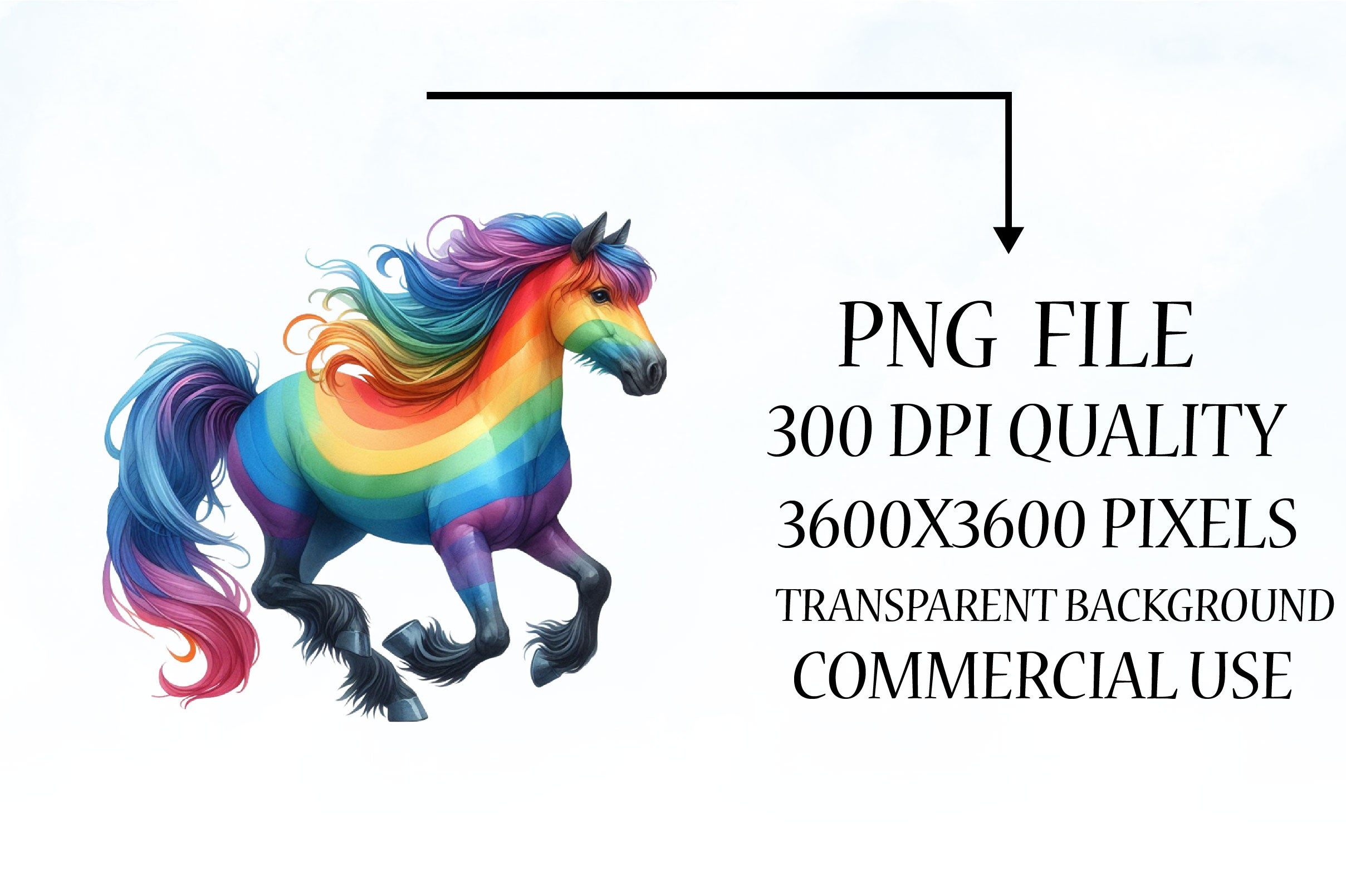 Rainbow Animals Clipart Bundle 8 - CraftNest - Digital Crafting and Art