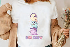 Boo Crew Ghosts Clipart Bundle - CraftNest - Digital Crafting and Art