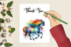 Rainbow Animals Clipart Bundle 20