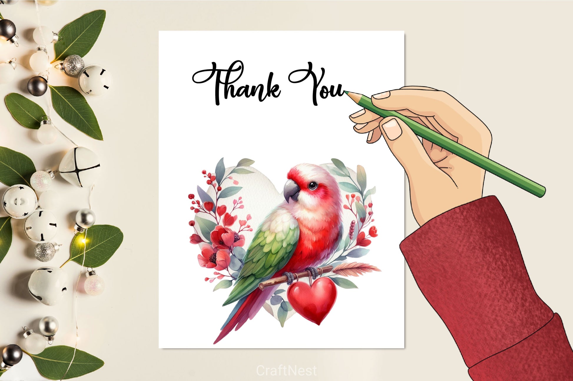 Bird Valentines Clipart Bundle 10 - CraftNest - Digital Crafting and Art