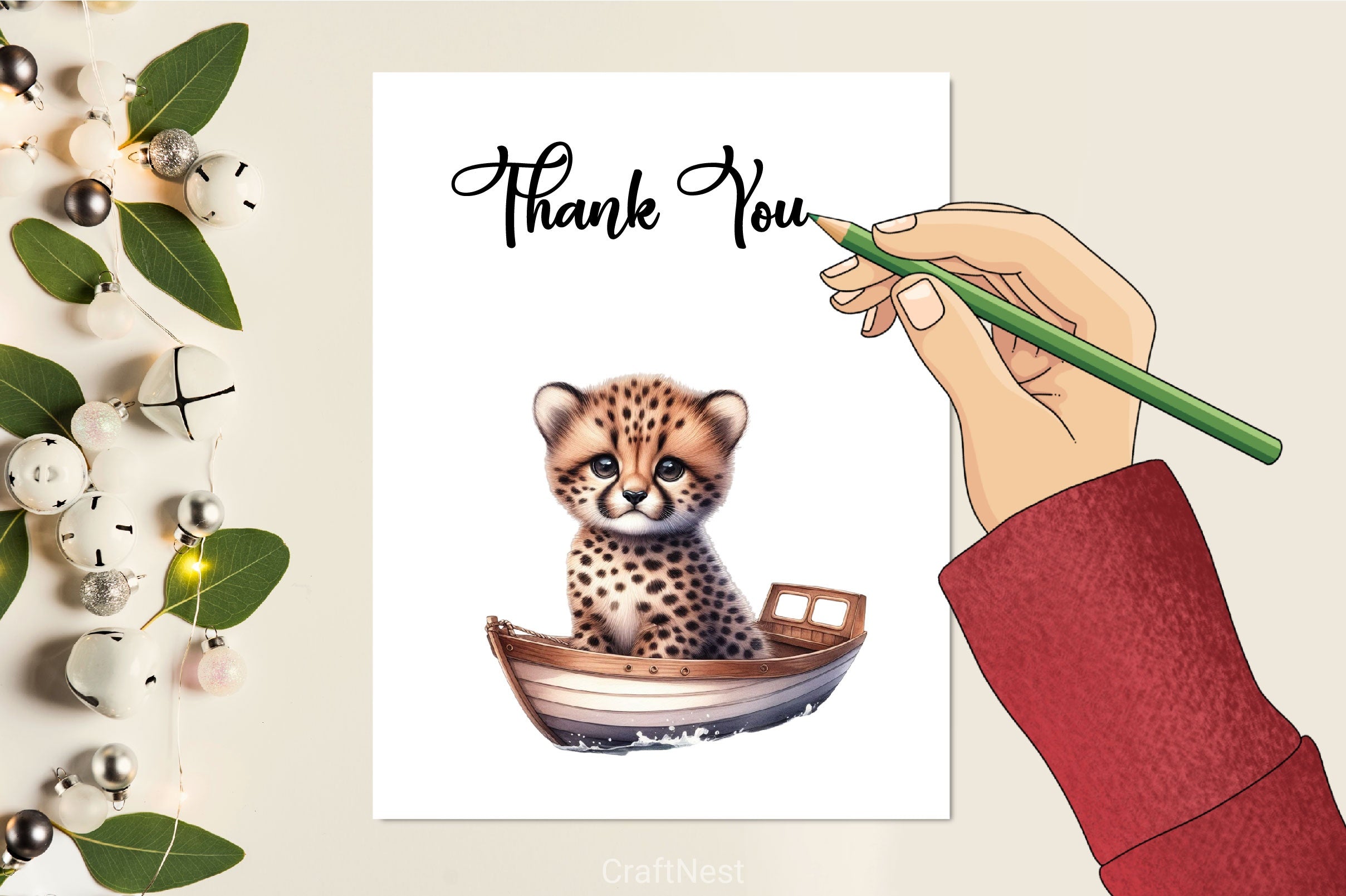 Cute Baby Animals Boat Clipart Bundle 23 - CraftNest - Digital Crafting and Art