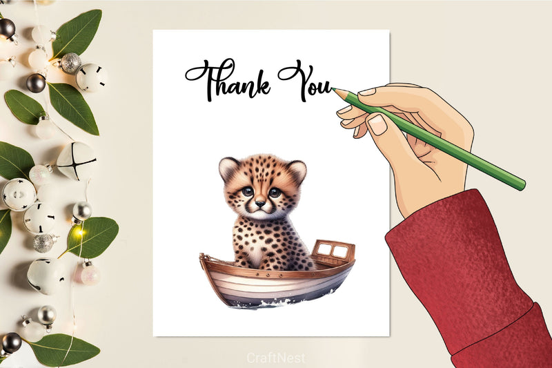 Cute Baby Animals Boat Clipart Bundle 23 - CraftNest - Digital Crafting and Art