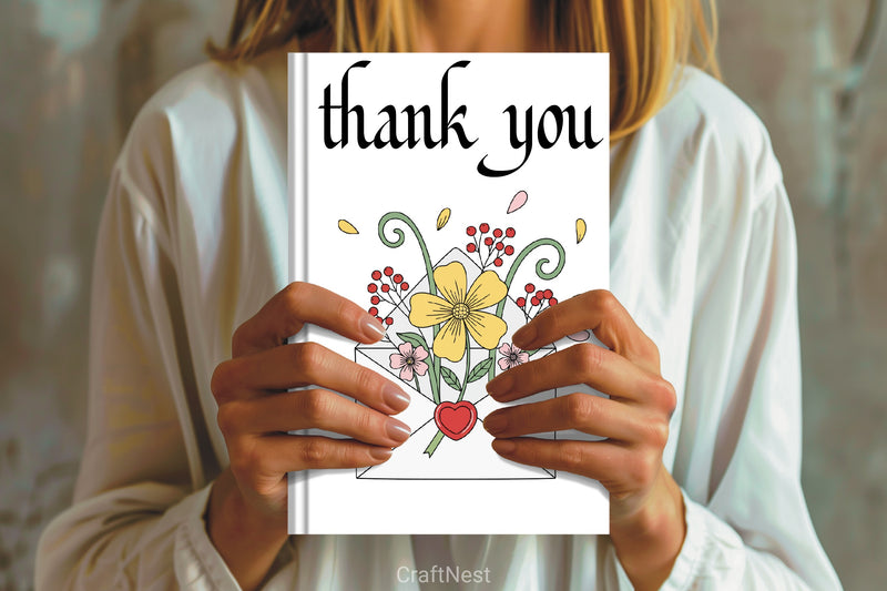 Floral Envelope Love Letter Clipart Bundle - CraftNest - Digital Crafting and Art