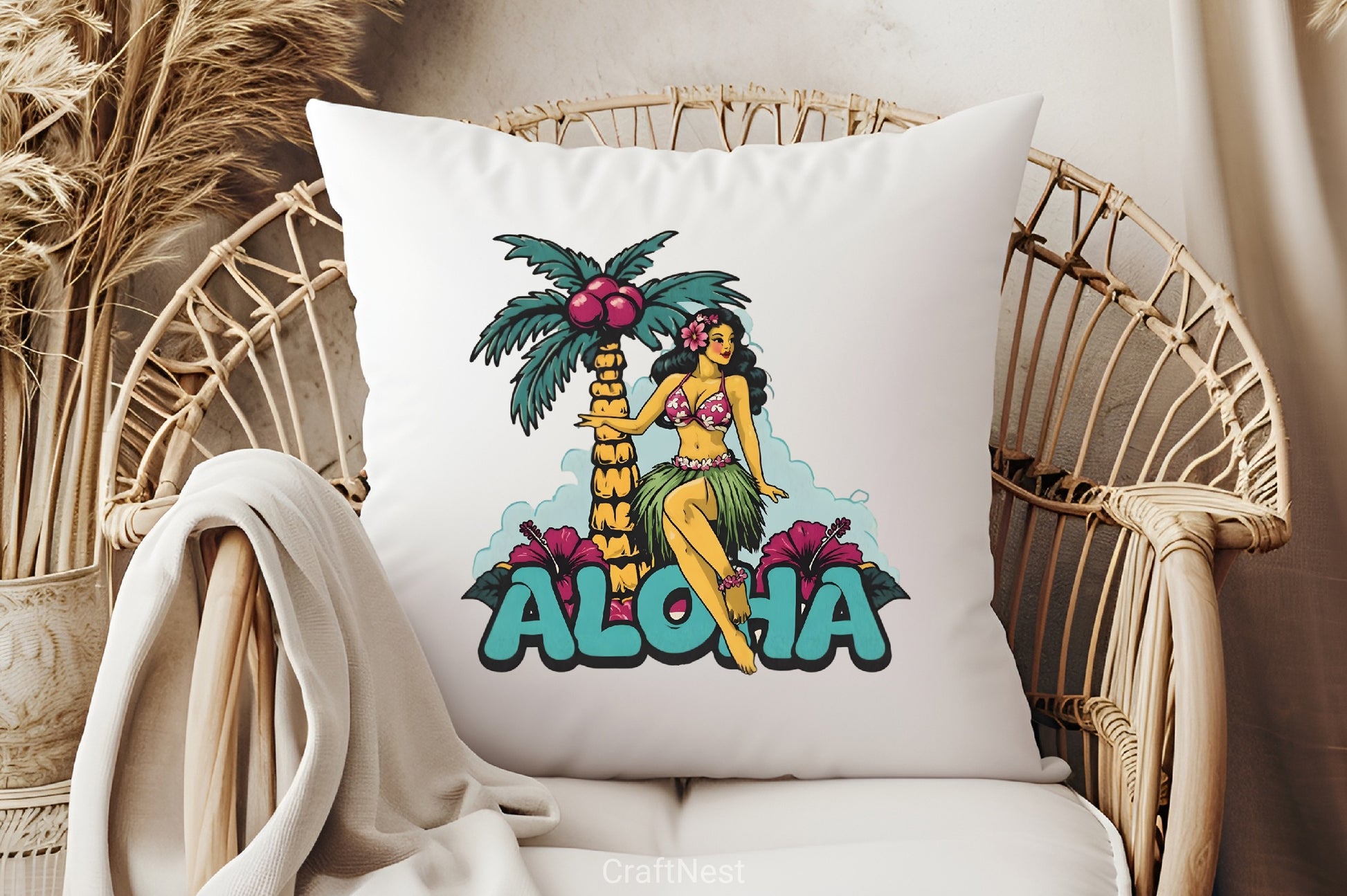 Vintage Pin Up Hula Dancer Clipart Bundle - CraftNest - Digital Crafting and Art