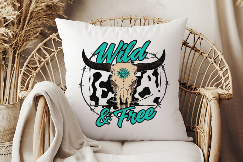 Wild Bull Head Western Clipart Bundle - CraftNest - Digital Crafting and Art