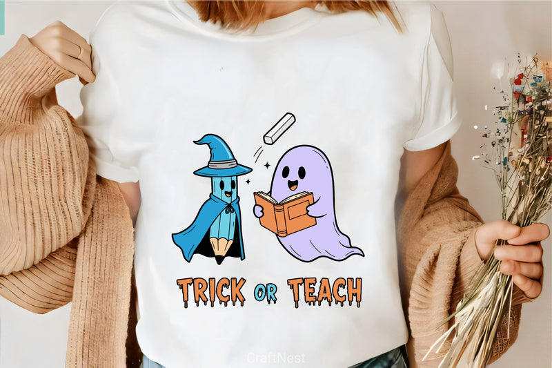 Trick Or Teach Halloween Clipart Bundle - CraftNest - Digital Crafting and Art