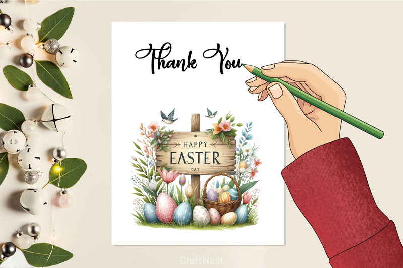Happy Easter Day Clipart Bundle 2 - CraftNest - Digital Crafting and Art