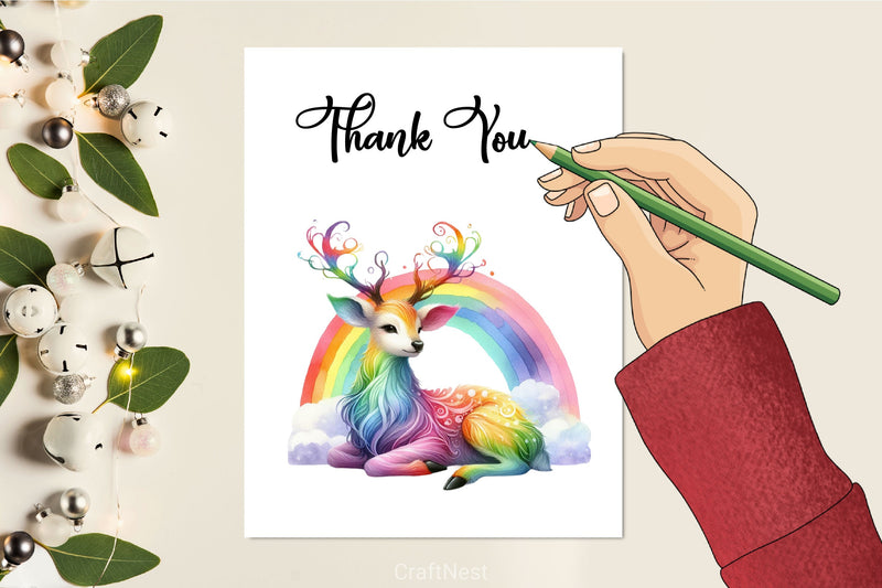 Rainbow Animals Clipart Bundle 15 - CraftNest - Digital Crafting and Art