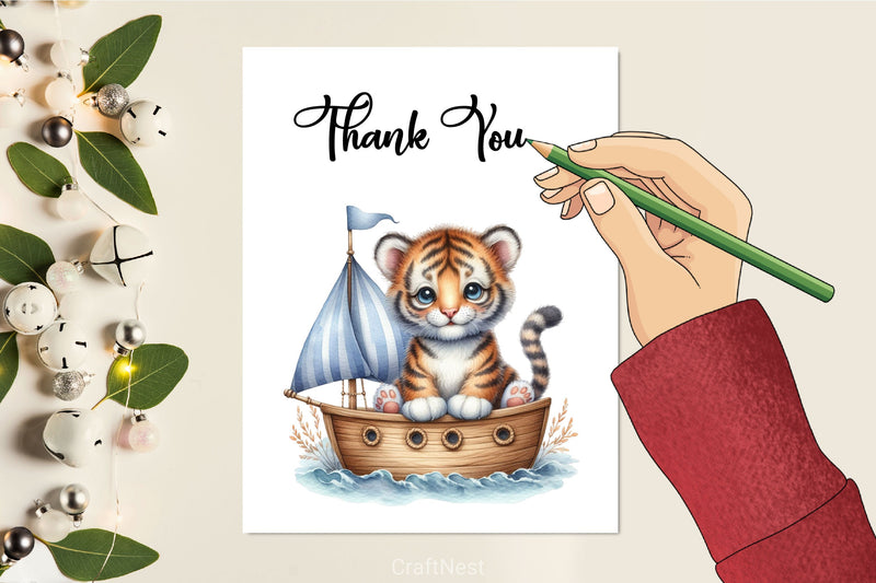 Cute Baby Animals Boat Clipart Bundle 15 - CraftNest - Digital Crafting and Art