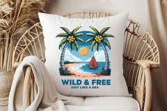 Wild & Free Sea Vibes Clipart Bundle - CraftNest - Digital Crafting and Art