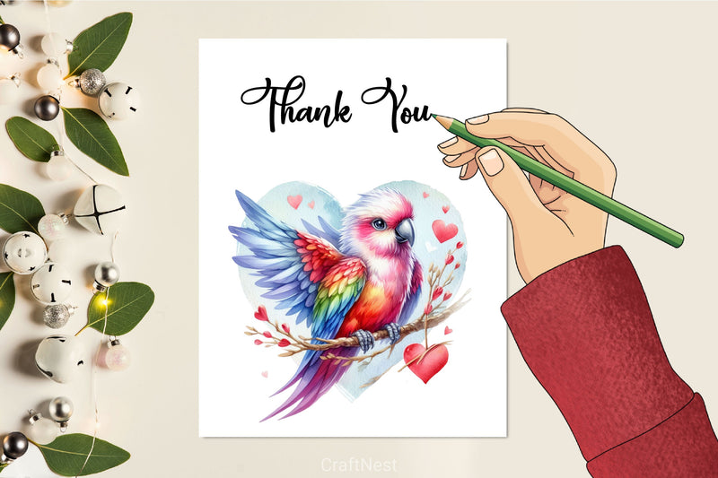 Bird Valentines Clipart Bundle 2 - CraftNest - Digital Crafting and Art