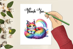 Rainbow Animals Clipart Set 1 - CraftNest - Digital Crafting and Art