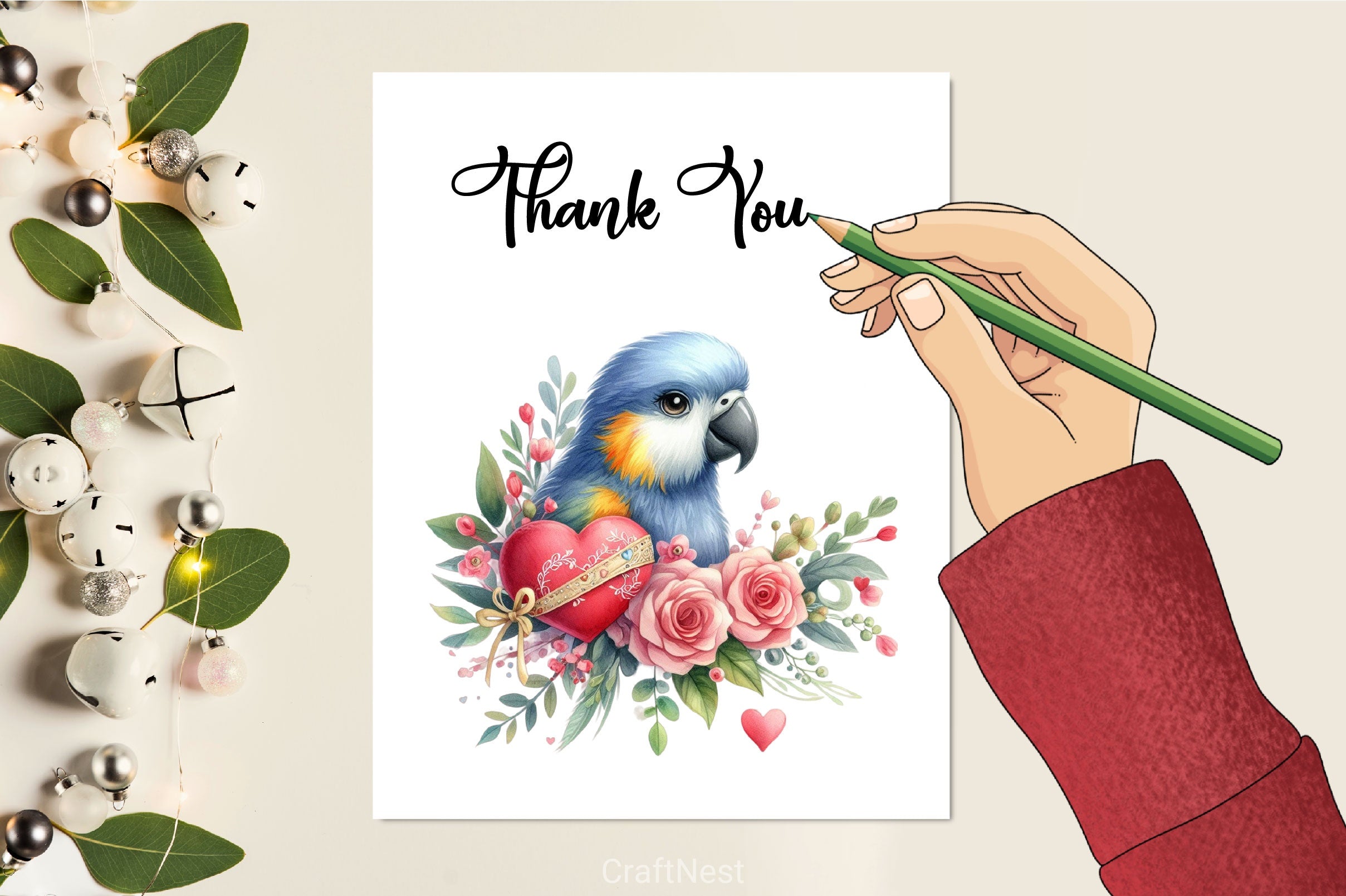 Bird Valentines Clipart Bundle 8 - CraftNest - Digital Crafting and Art