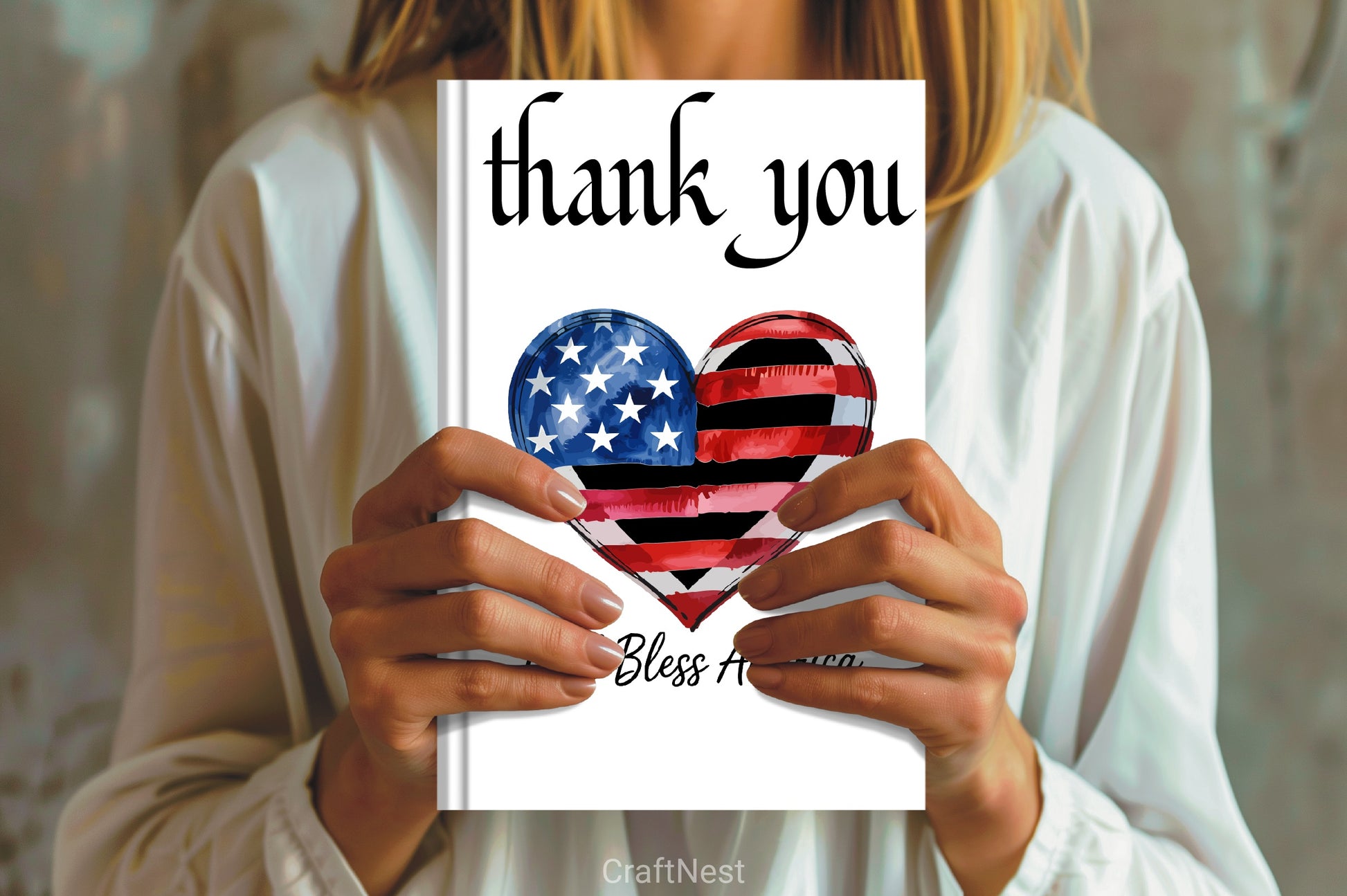 American Flag Heart Clipart Bundle - CraftNest - Digital Crafting and Art