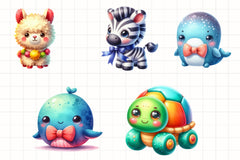 Cute Toy Animals Clipart Bundle - CraftNest - Digital Crafting and Art