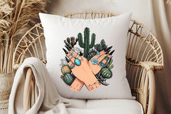 Boho Cactus Succulent Clipart Bundle - CraftNest - Digital Crafting and Art