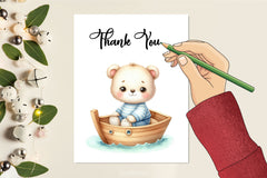 Cute Baby Animals Boat Clipart Bundle 8 - CraftNest - Digital Crafting and Art