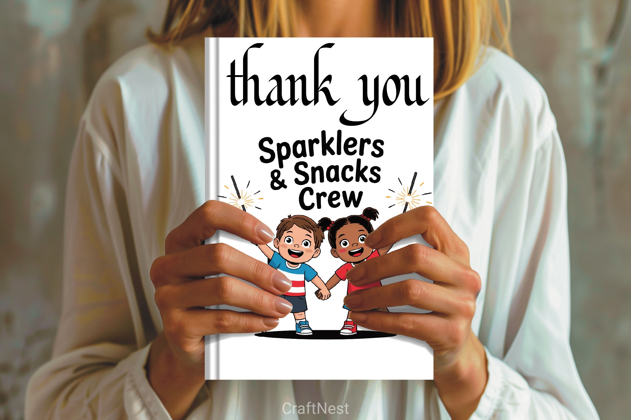 Happy Kids 4th of July Sparklers Clipart Bundle - CraftNest - Digital Crafting and Art