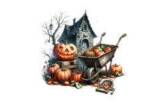 Antique Farming Halloween Clipart Bundle - CraftNest - Digital Crafting and Art