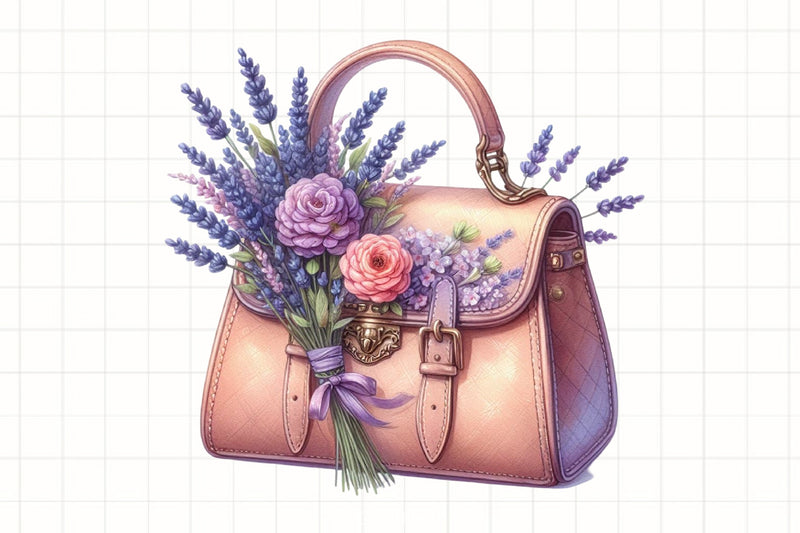 Flower Handbags Clipart Bundle - CraftNest - Digital Crafting and Art