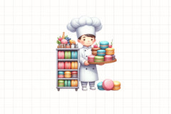 Pastry Chef Clipart Bundle - CraftNest - Digital Crafting and Art