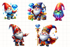 Diamond Gnome Clipart Bundle - CraftNest - Digital Crafting and Art
