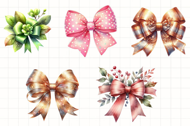 Enchanting Bow Clipart Bundle - CraftNest - Digital Crafting and Art