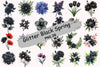 Glitter Luxury Black Spring Clipart Bundle 6
