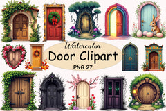 Door Clipart Bundle 2 - CraftNest - Digital Crafting and Art