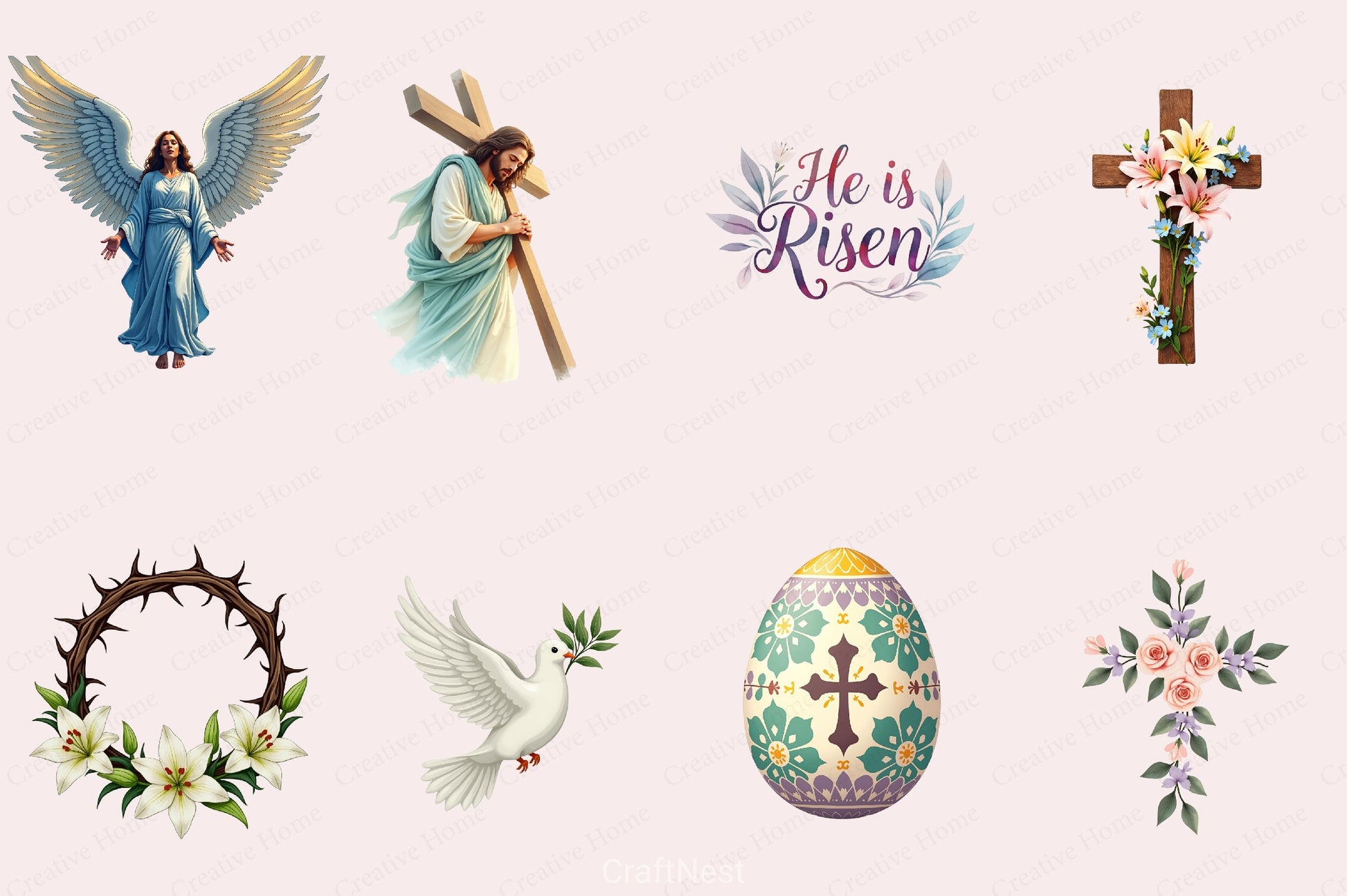 Christian Easter Clipart Bundle 2 - CraftNest - Digital Crafting and Art
