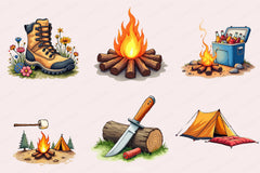 Camping Clipart Bundle - CraftNest - Digital Crafting and Art