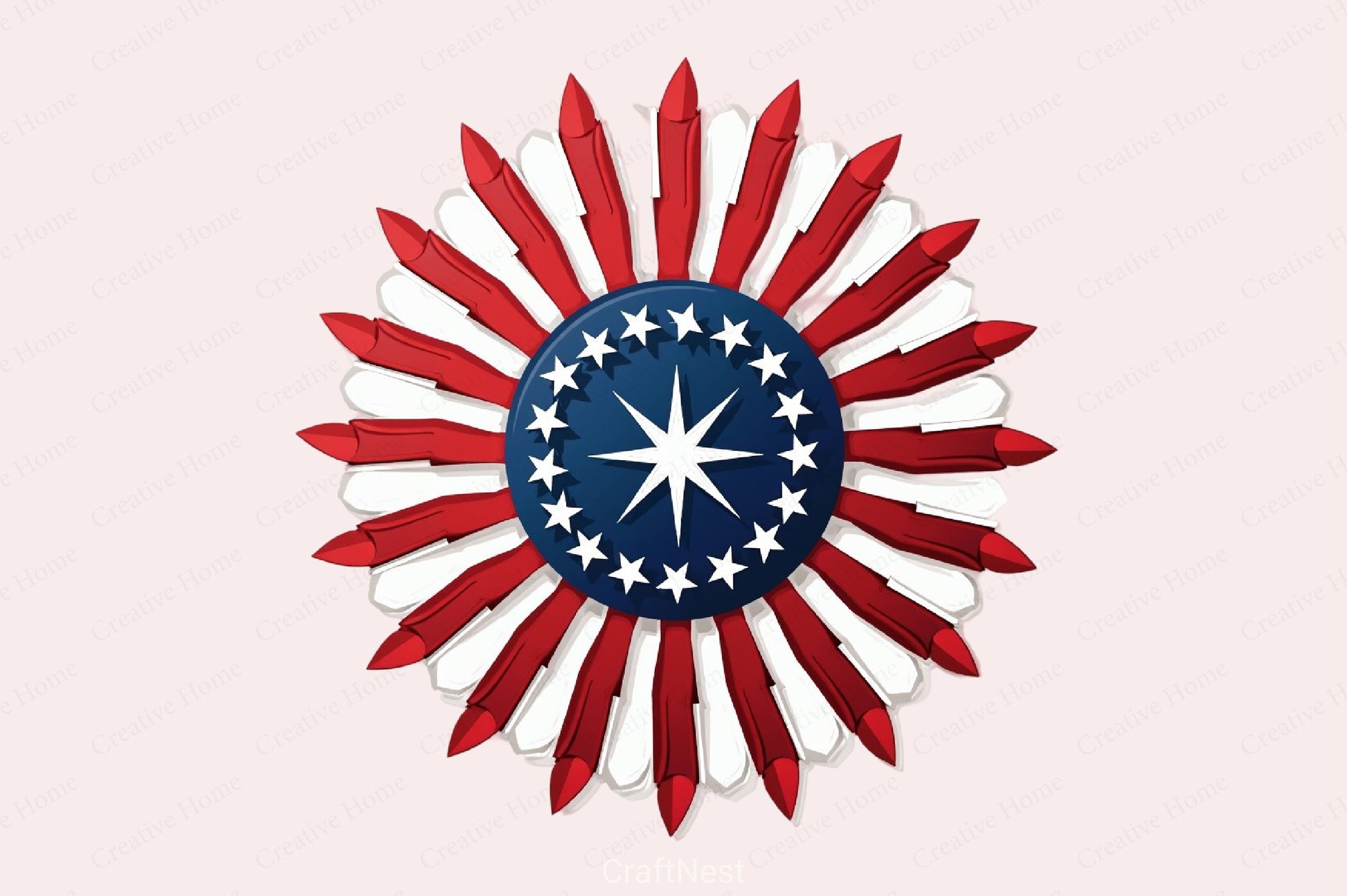 American Flag Clipart Bundle - CraftNest - Digital Crafting and Art