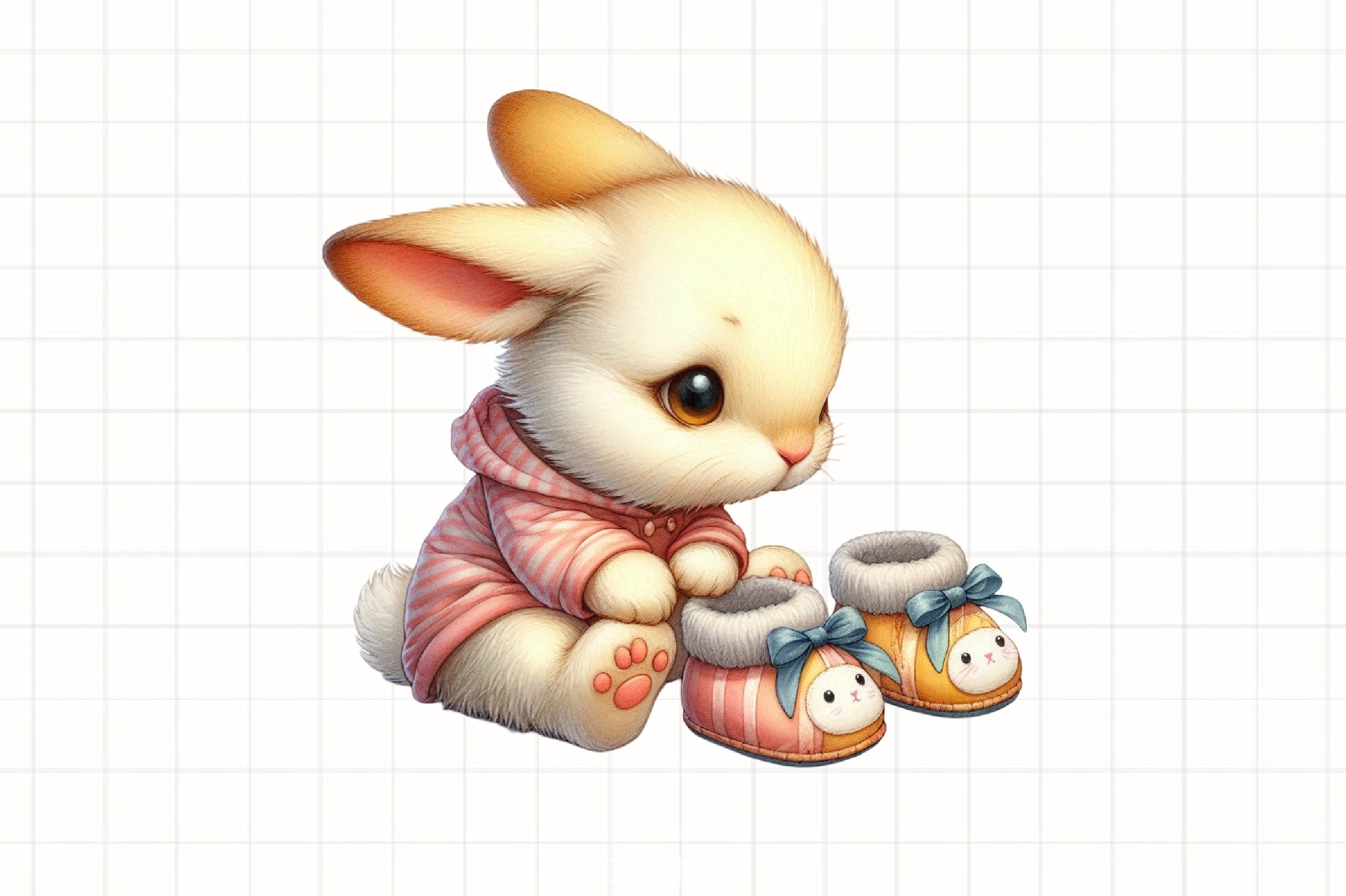 Cute Easter Bunny Clipart Bundle 50 - CraftNest - Digital Crafting and Art