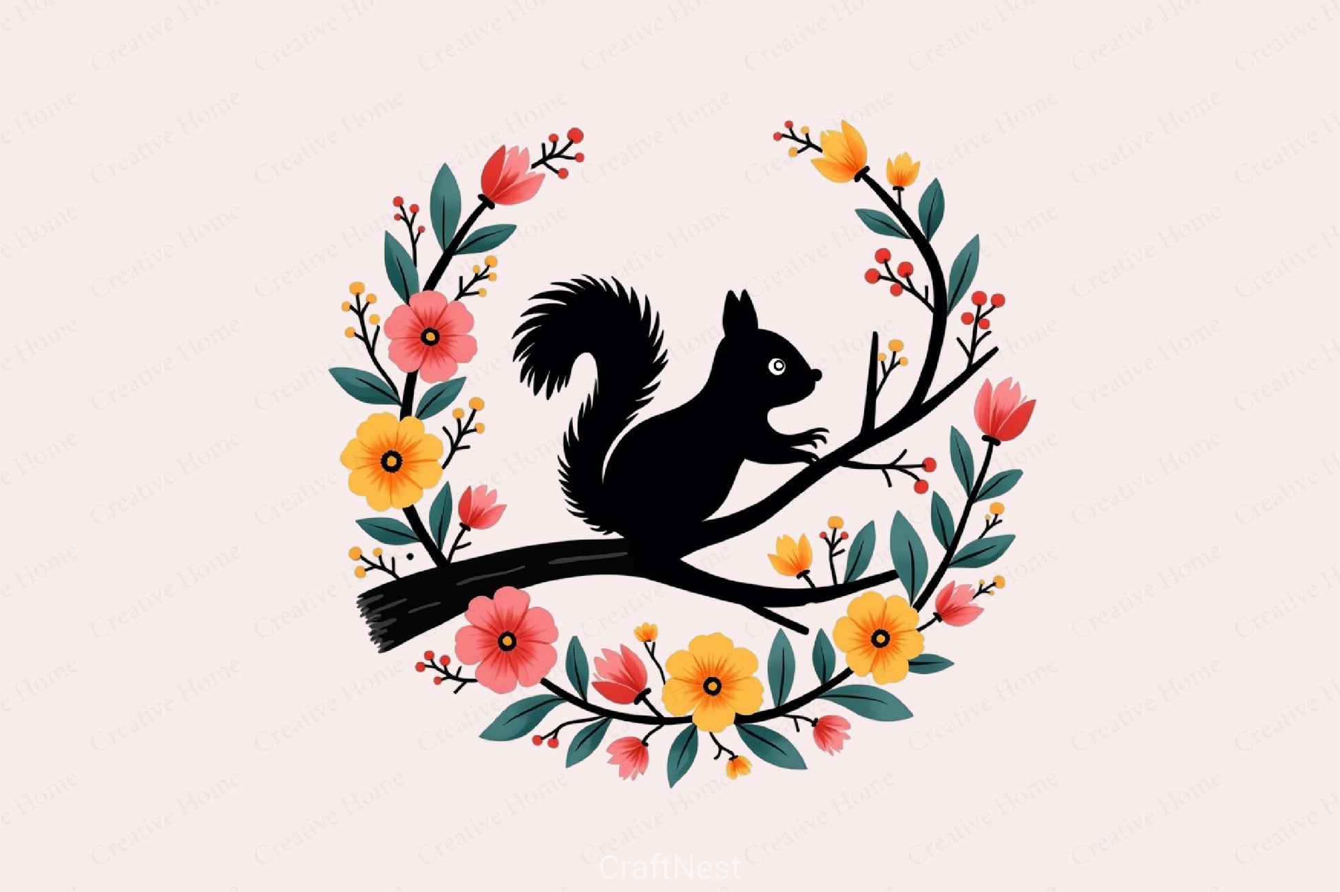 Black Spring Outdoor Clipart Bundle - CraftNest - Digital Crafting and Art