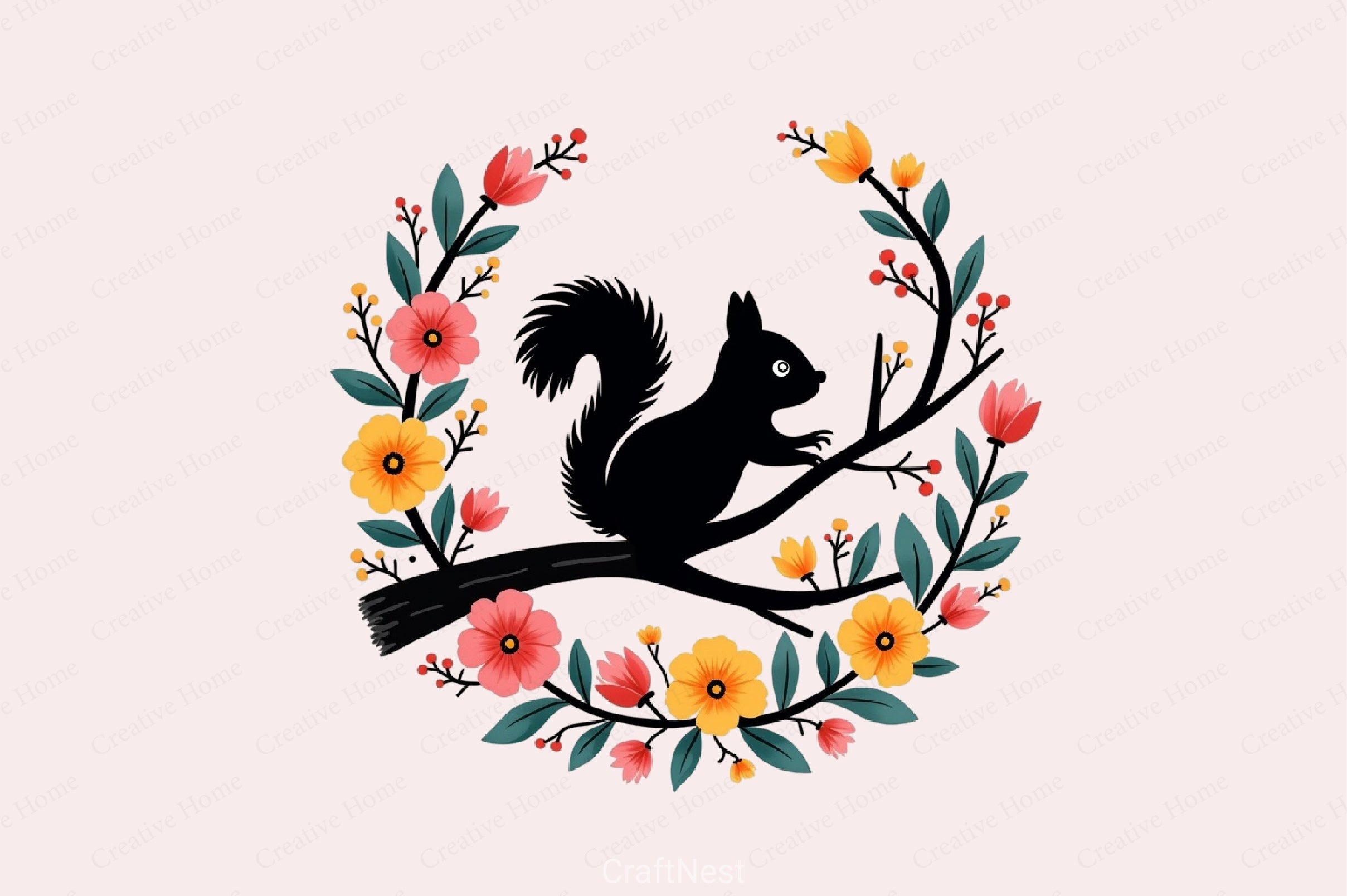 Black Spring Outdoor Clipart Bundle - CraftNest - Digital Crafting and Art