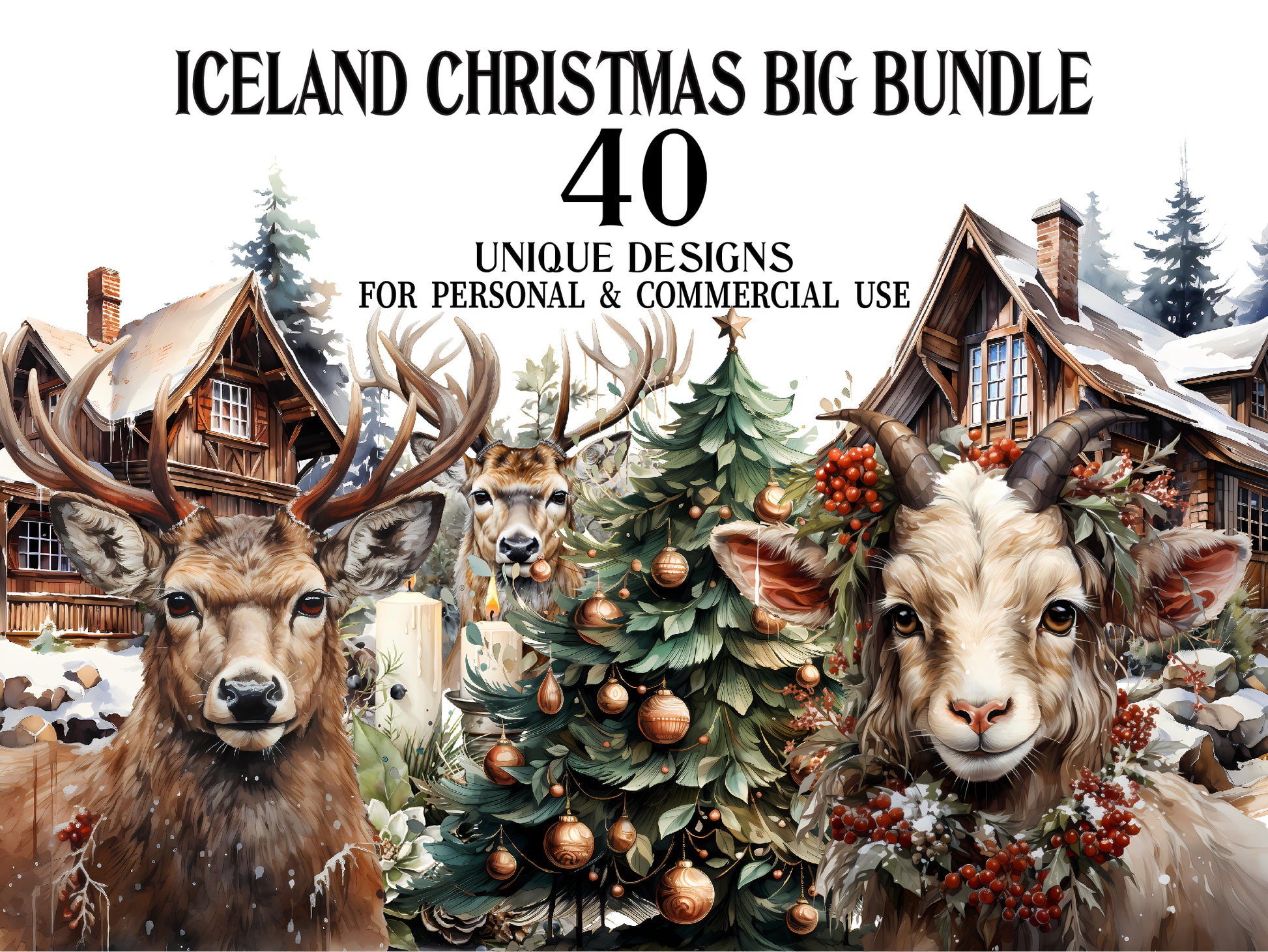 Iceland Christmas Clipart - CraftNest